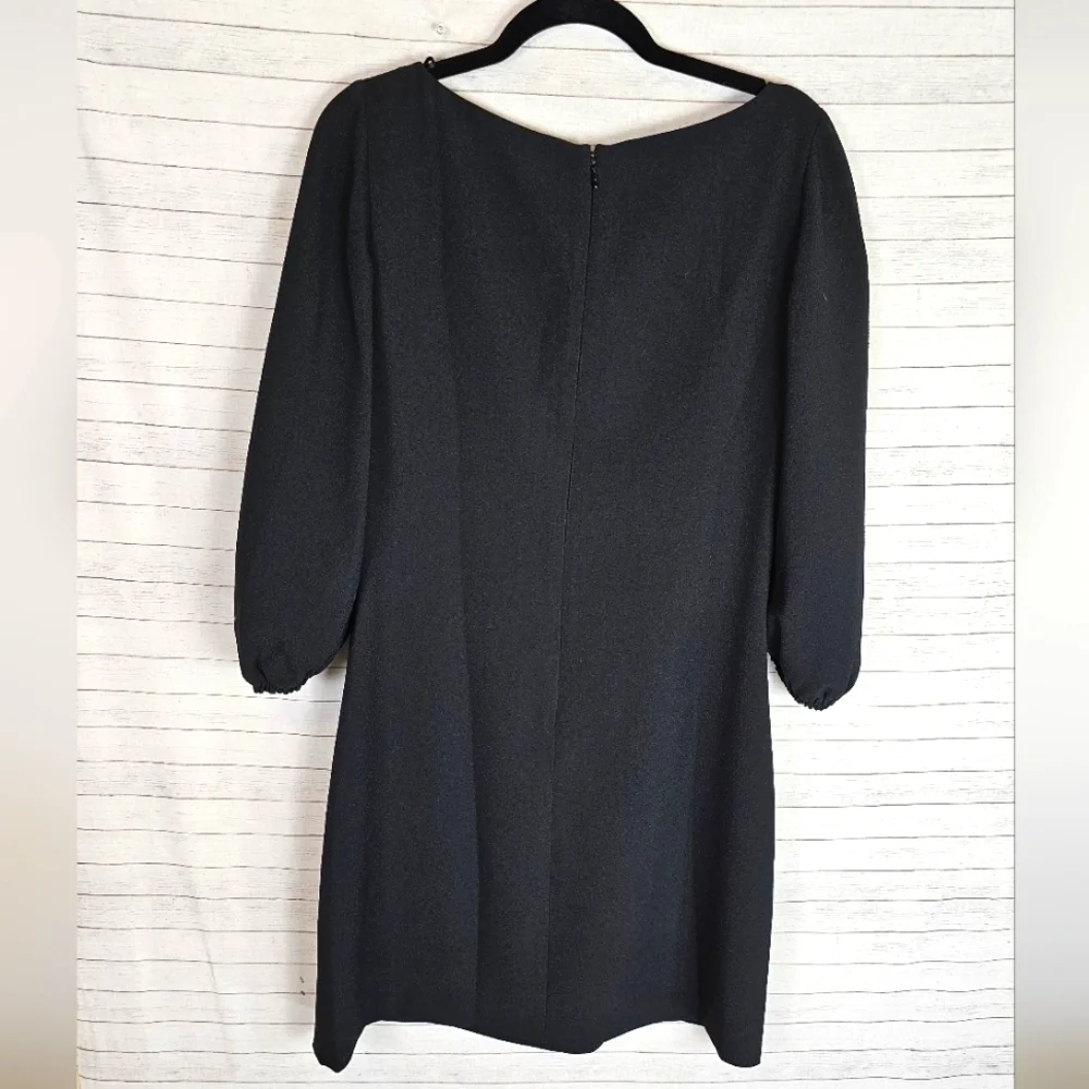 ELIZA J BLACK SHIFT DRESS W PIRATE SLEEVES, SZ 6